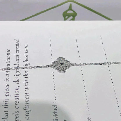 [Elowen Jewels]CLOVER  SINGLE FLOWER BRACELET SILVER