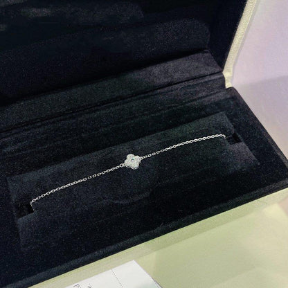 [Elowen Jewels]CLOVER  SINGLE FLOWER BRACELET SILVER