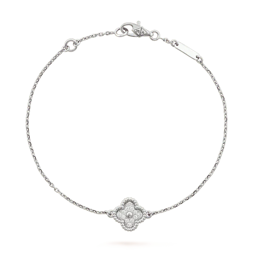 [Elowen Jewels]CLOVER  SINGLE FLOWER BRACELET SILVER