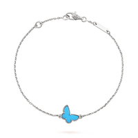 [Elowen Jewel]BUTTERFLY TURQUOISE BUTTERFLY BRACELET SILVER