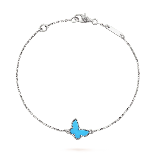 [Elowen Jewels]BUTTERFLY TURQUOISE BUTTERFLY BRACELET SILVER