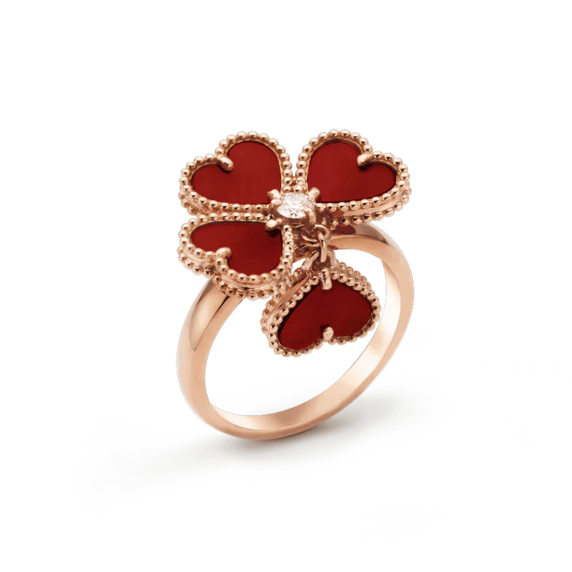 [Elowen Jewels]SWEET CLOVER CARNELIAN RING