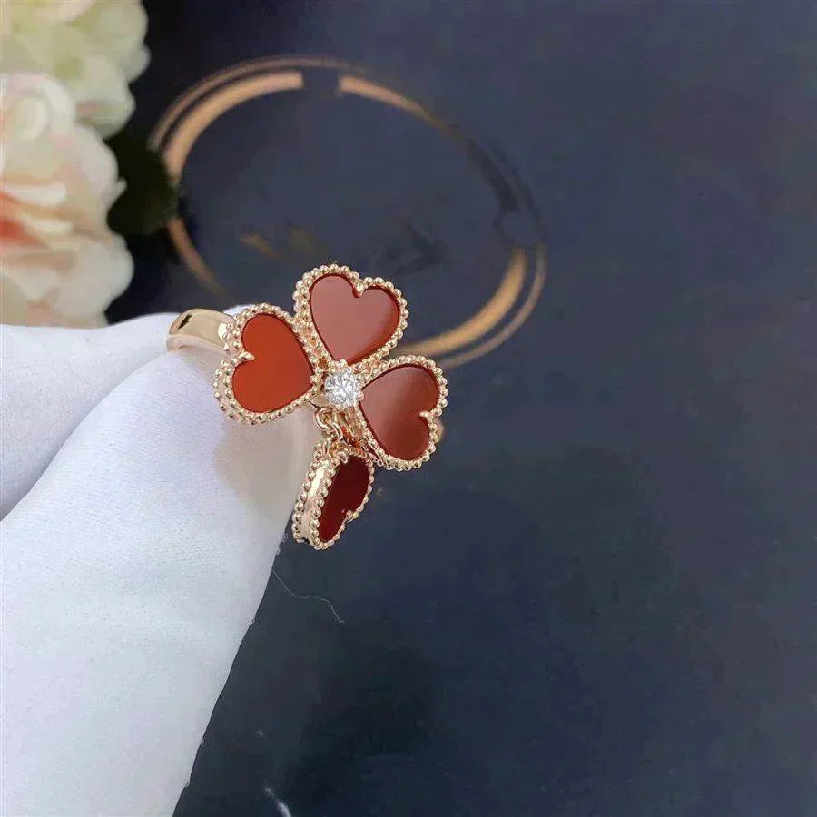 [Elowen Jewels]SWEET CLOVER CARNELIAN RING