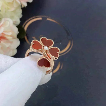 [Elowen Jewels]SWEET CLOVER CARNELIAN RING
