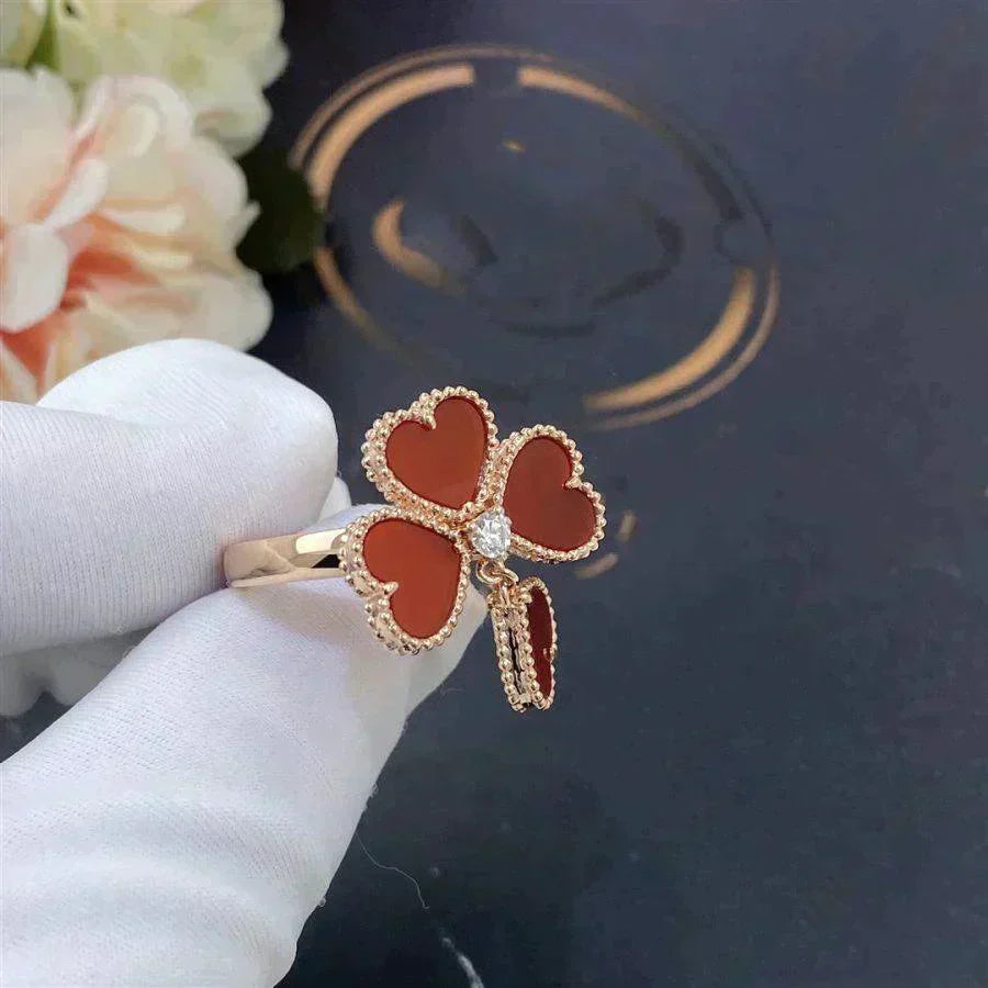 [Elowen Jewels]SWEET CLOVER CARNELIAN RING