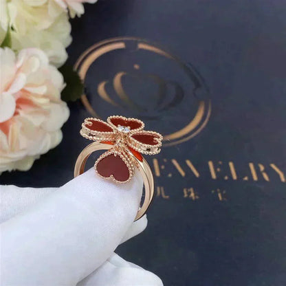 [Elowen Jewels]SWEET CLOVER CARNELIAN RING