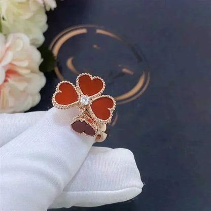 [Elowen Jewels]SWEET CLOVER CARNELIAN RING