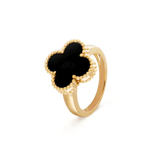 [Elowen Jewels]CLOVER ONYX RING