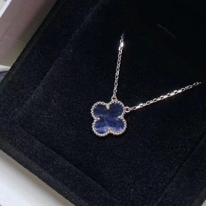[Elowen Jewels]CLOVER 15MM PIETERSITE NECKLACE SILVER