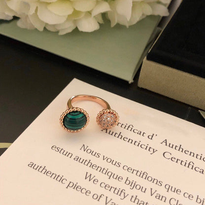 [Elowen Jewels]PERLEE COULEURS DIAMOND ROSE GOLD BETWEEN THE FINGER RING