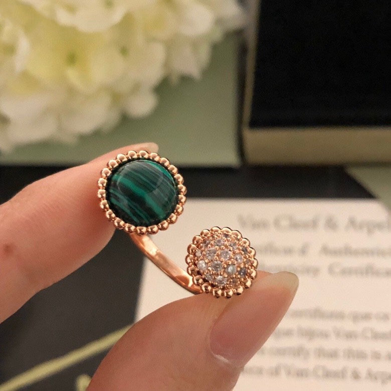 [Elowen Jewels]PERLEE COULEURS DIAMOND ROSE GOLD BETWEEN THE FINGER RING