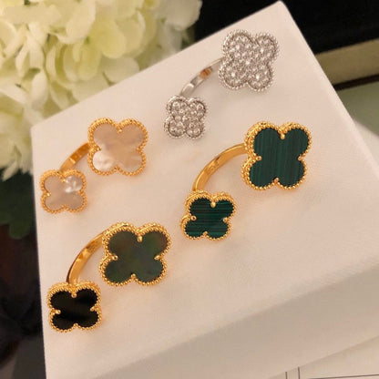 [Elowen Jewels]CLOVER BETWEEN THE FINGER RING