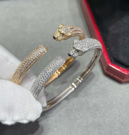 [Elowen Jewels]PANTHERE FULL DIAMOND OPEN BRACELET