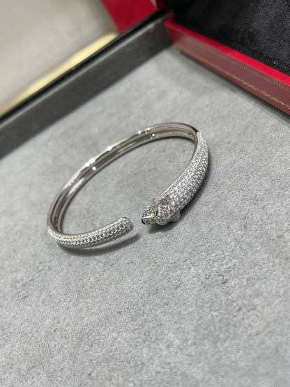 [Elowen Jewels]PANTHERE FULL DIAMOND OPEN BRACELET