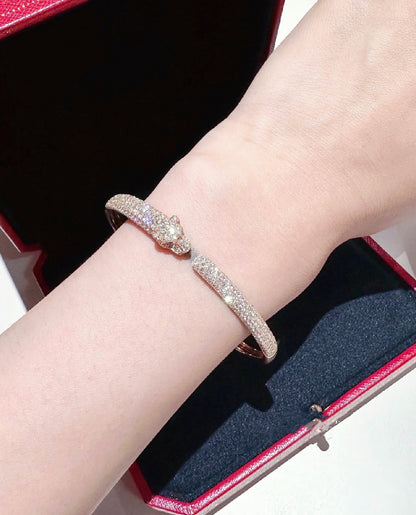 [Elowen Jewels]PANTHERE FULL DIAMOND OPEN BRACELET