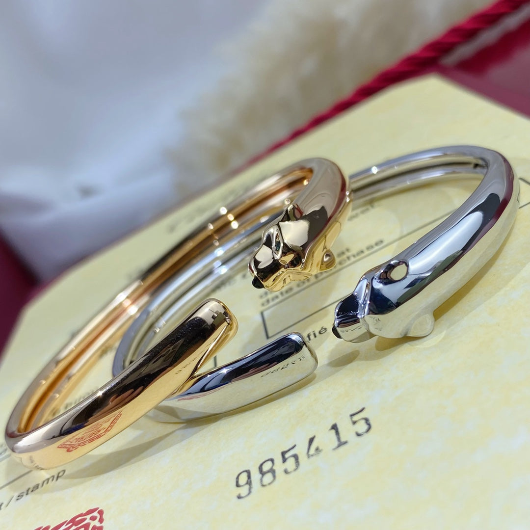 [Elowen Jewels]PANTHERE SILVER OPEN BRACELET