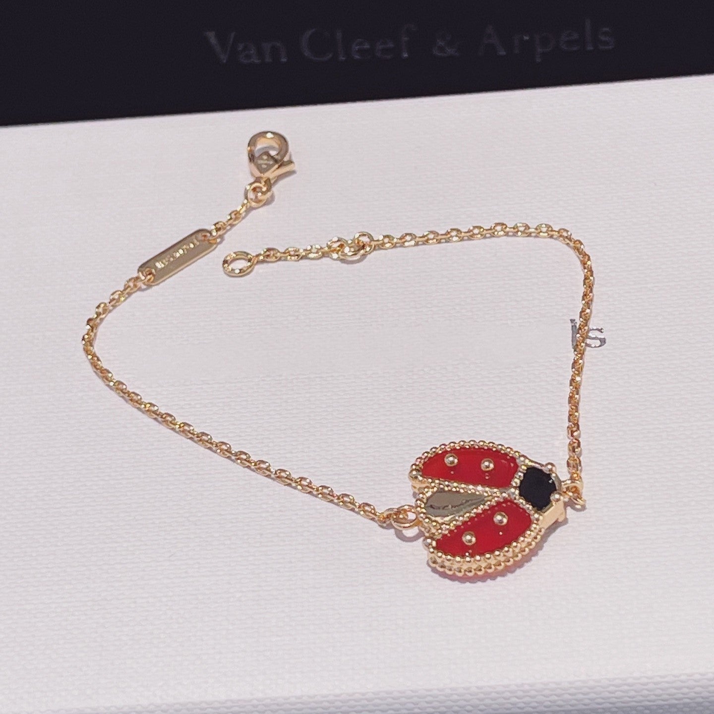 [Elowen Jewels]LUCKY SPRING 1 MOTIF PINK GOLD BRACELET