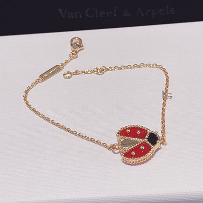 [Elowen Jewels]LUCKY SPRING 1 MOTIF PINK GOLD BRACELET