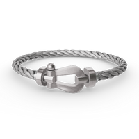 [Elowen Jewel]FORCE LARGE HORSESHOE NO DIAMOND BRACELET SILVER