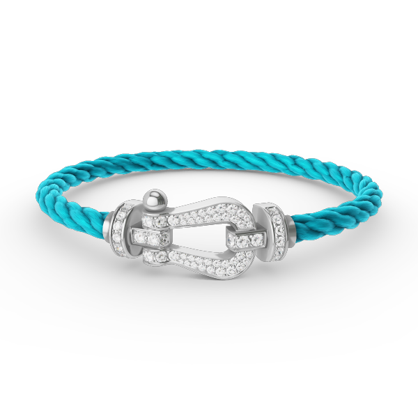 [Elowen Jewels]FORCE LARGE HORSESHOE FULL DIAMOND BRACELET SILVER