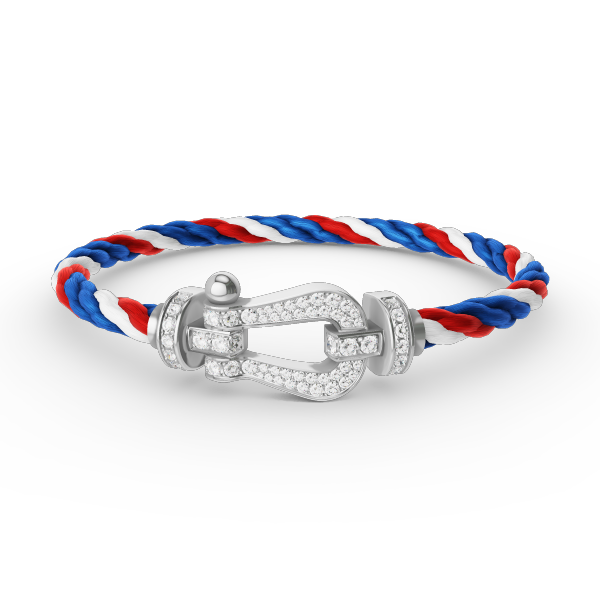 [Elowen Jewels]FORCE LARGE HORSESHOE FULL DIAMOND BRACELET SILVER