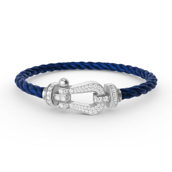 [Elowen Jewels]FORCE LARGE HORSESHOE FULL DIAMOND BRACELET SILVER