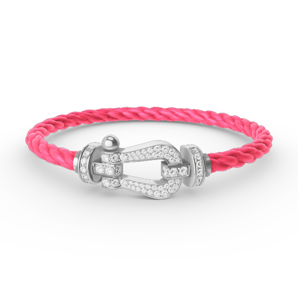 [Elowen Jewels]FORCE LARGE HORSESHOE FULL DIAMOND BRACELET SILVER