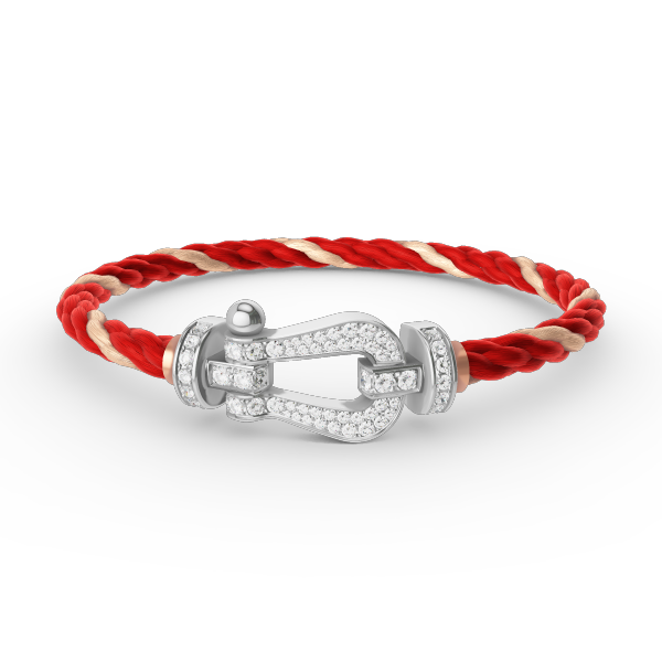 [Elowen Jewels]FORCE LARGE HORSESHOE FULL DIAMOND BRACELET SILVER
