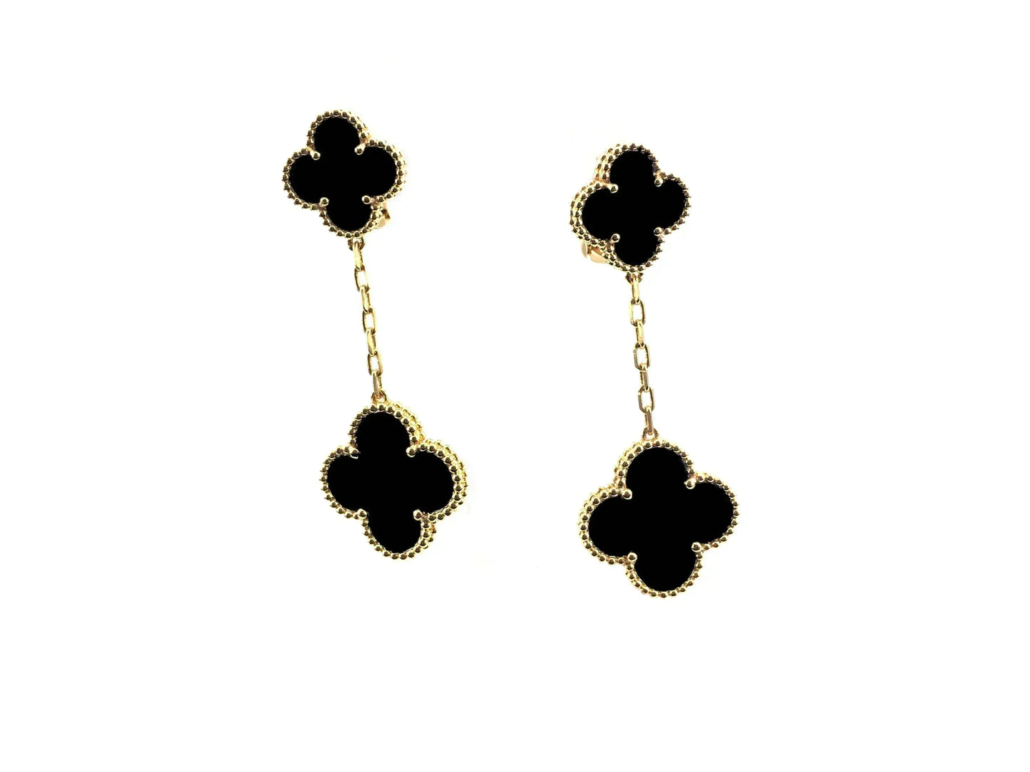 [Elowen Jewels]CLOVER 2 MOTIFS  EARRINGS (MULTIPLE CHOICESC
