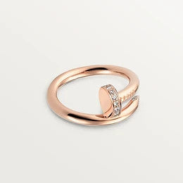 [Elowen Jewels]JUSTE RING 2.65MM PINK GOLD DIAMOND