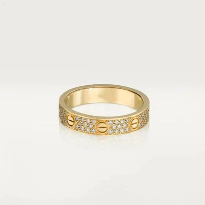 [Elowen Jewels]LOVE RING 3.6MM DIAMOND PAVED