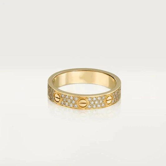 [Elowen Jewels]LOVE RING 3.6MM DIAMOND PAVED