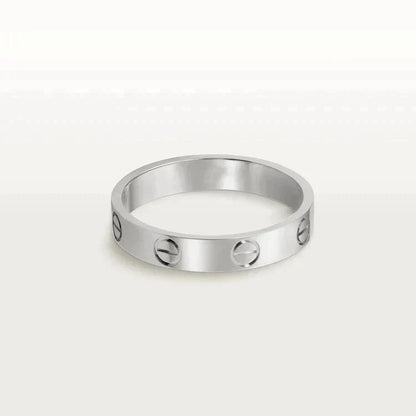 [Elowen Jewels]LOVE RING 4MM 1 DIAMOND SILVER
