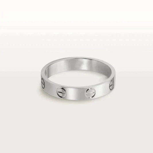 [Elowen Jewels]LOVE RING 4MM 1 DIAMOND SILVER