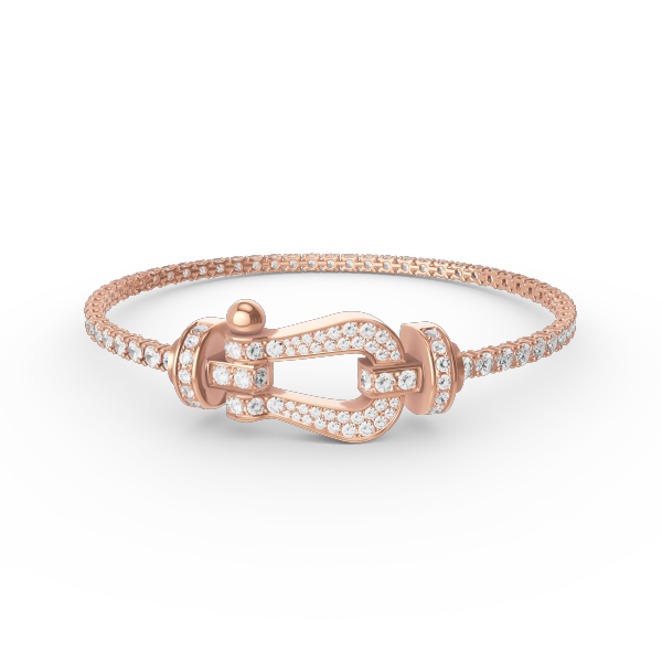 [Elowen Jewels]FORCE  LARGE HORSESHOE FULL DIAMOND TENNIS BRACELET