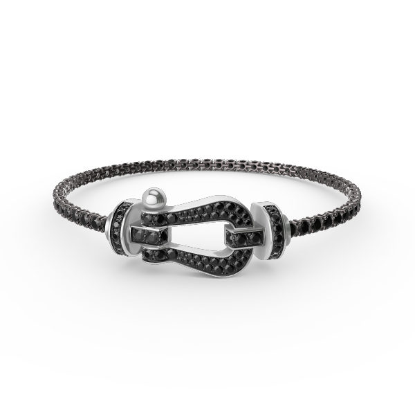 [Elowen Jewels]FORCE  LARGE HORSESHOE FULL DIAMOND TENNIS BRACELET