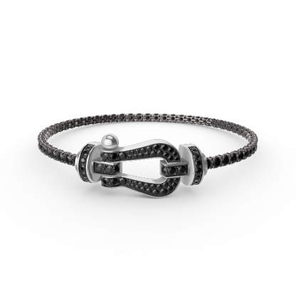 [Elowen Jewels]FORCE  LARGE HORSESHOE FULL DIAMOND TENNIS BRACELET